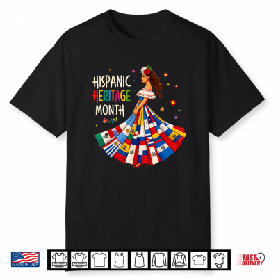 Hispanic Heritage Month Latino Countries Flags Shirt