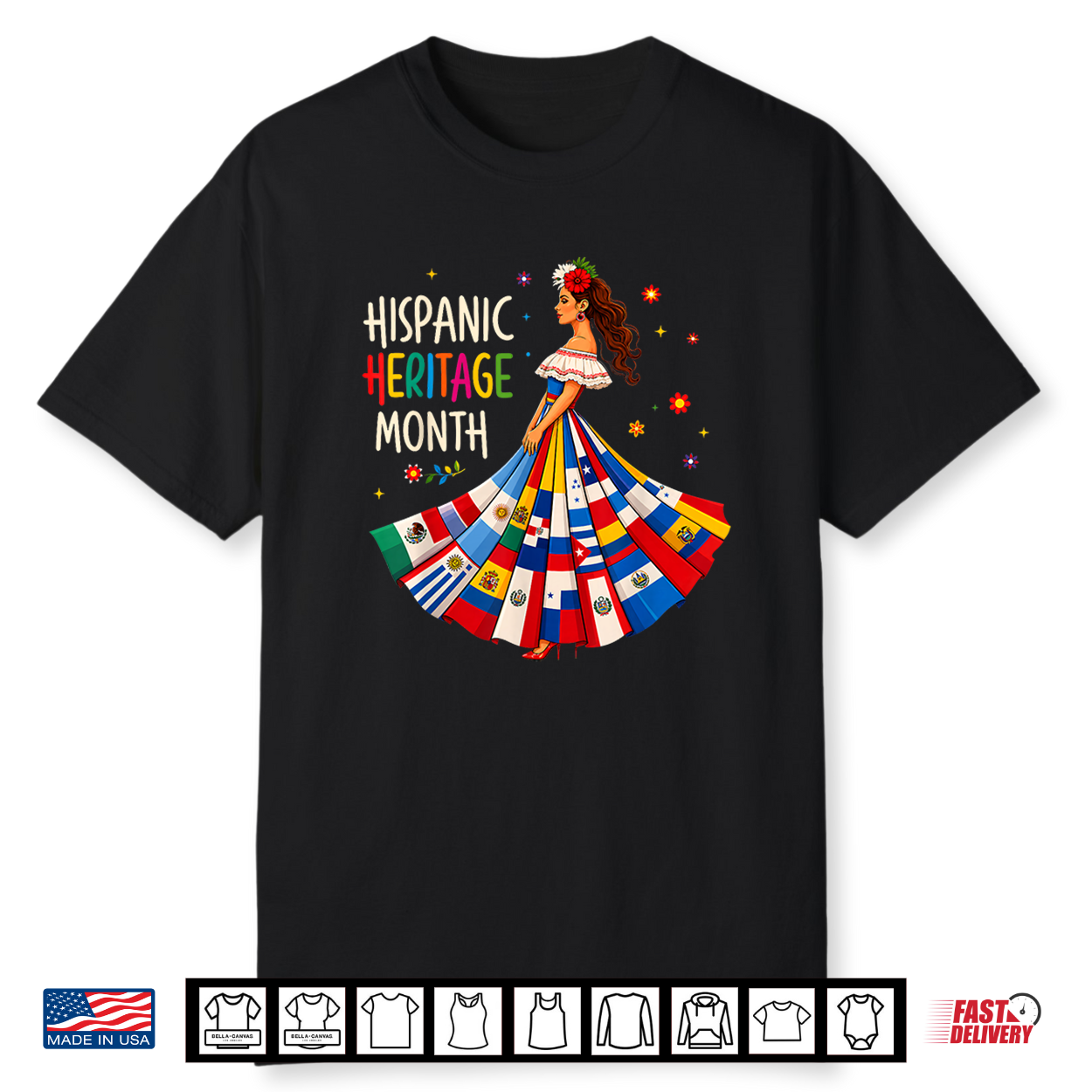 Hispanic Heritage Month Latino Countries Flags Shirt Hispanic Heritage Month Latino Countries Flags Shirt