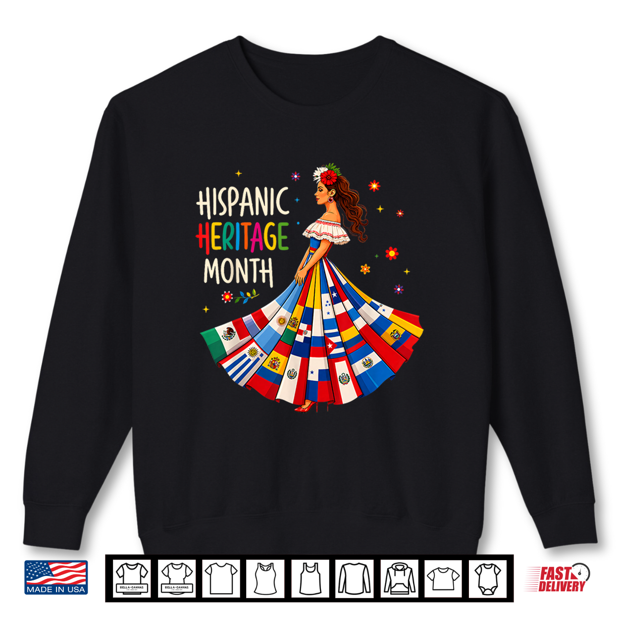 Hispanic Heritage Month Latino Countries Flags Shirt Hispanic Heritage Month Latino Countries Flags Shirt