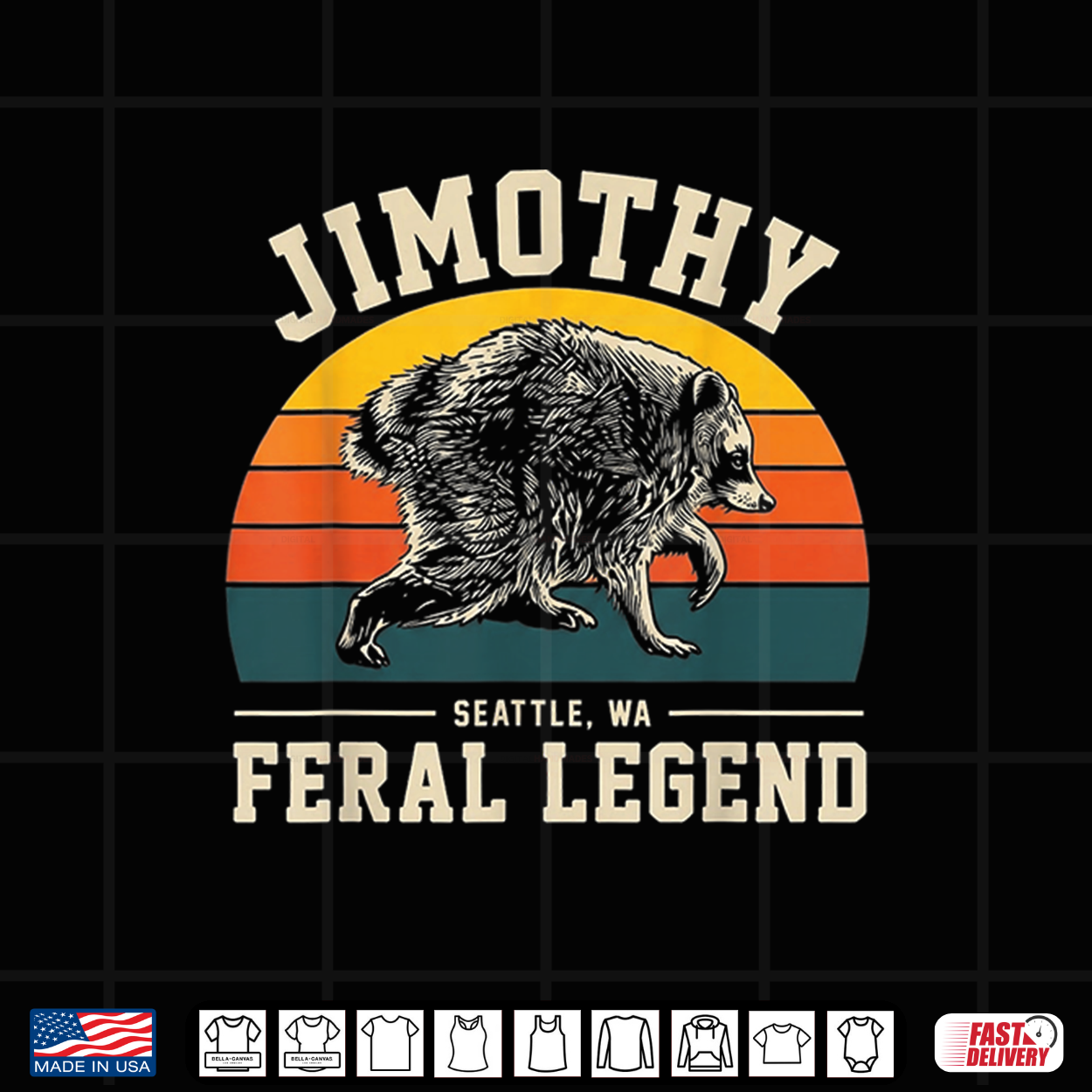 Feral Legend Raccoon Graphic Timothy Seattle Wa Design Shirt Feral Legend Raccoon Graphic Timothy Seattle Wa Design Shirt