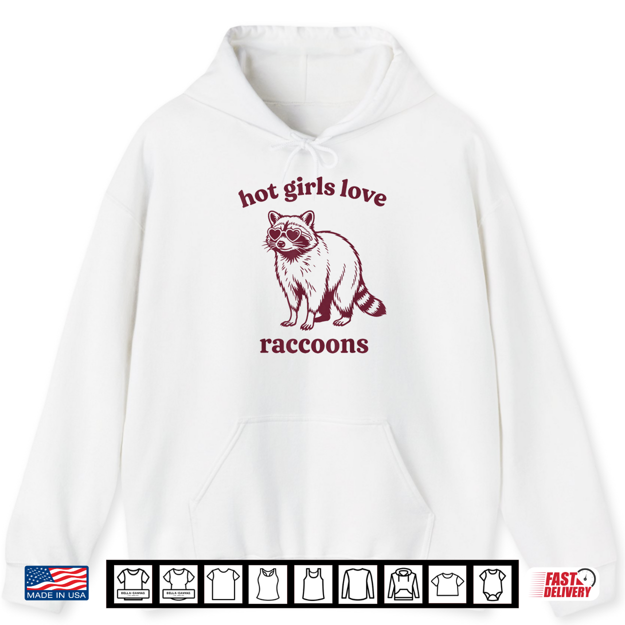Hot Girls Love Raccoons Shirt Hot Girls Love Raccoons Shirt