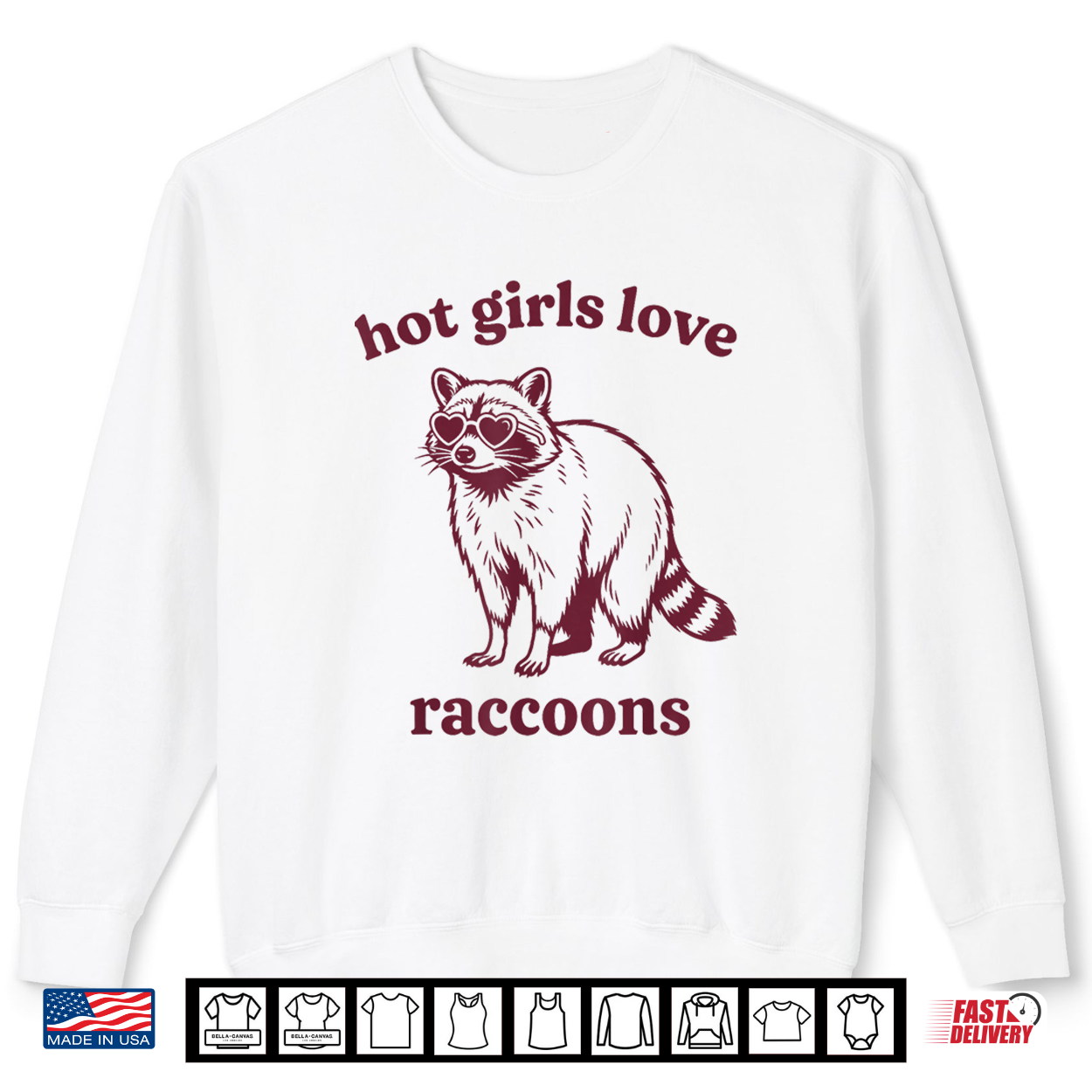 Hot Girls Love Raccoons Shirt Hot Girls Love Raccoons Shirt