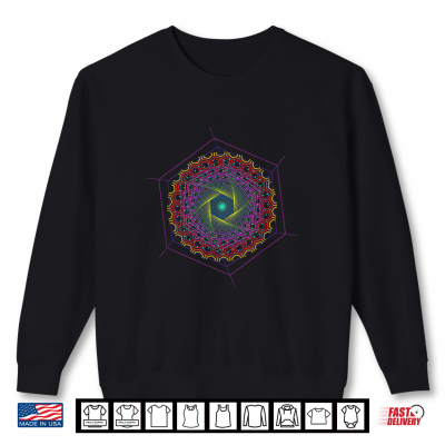 Hypnotic Hexagon Optical Illusion Shirt 2 Sweatshirt Hypnotic Hexagon Optical Illusion Shirt