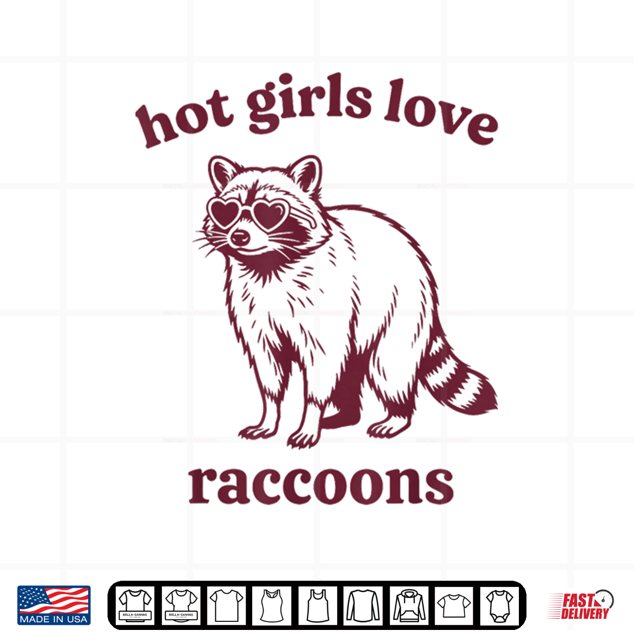 Hot Girls Love Raccoons Shirt Hot Girls Love Raccoons Shirt