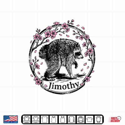 Design Jimothy Raccoon Yoshino Cherry Tree Cute Jimothy The Racoon Shirt