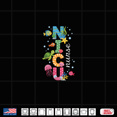 Design NICU Nurse Cute Ocean Sea Neonatal Intensive Care Unit Shirt