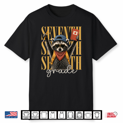 Seventh Grade Team 7Th Grade Raccoon Back To School Shirt