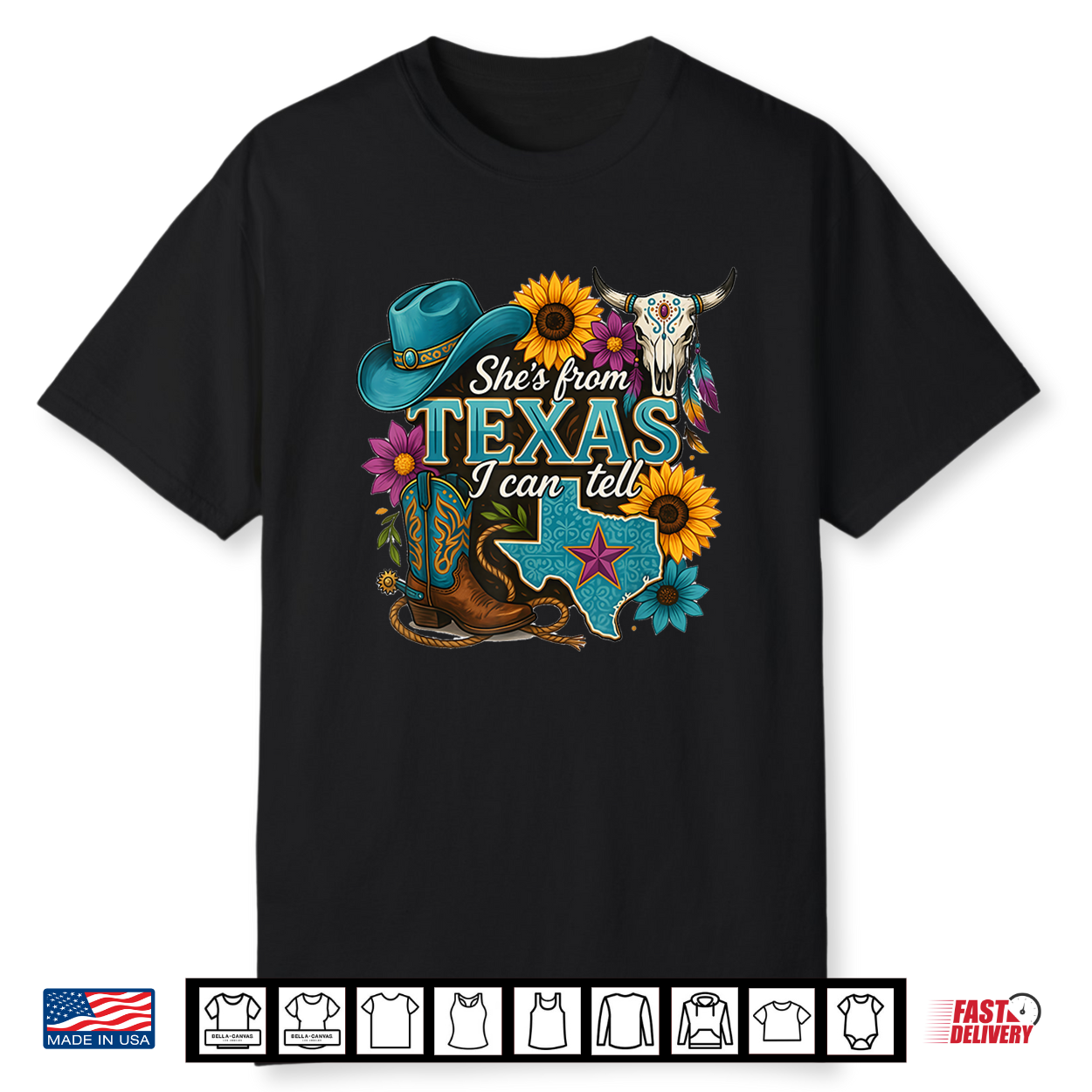 She’S From Texas I Can Tell Western Cowgirl Vintage Shirt She’S From Texas I Can Tell Western Cowgirl Vintage Shirt