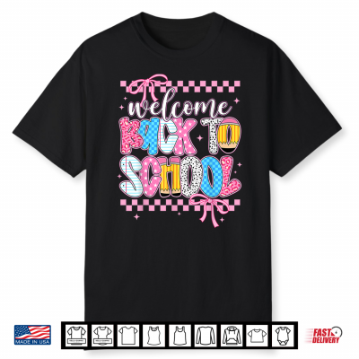Welcome Back To School First Day Teacher Coquette Shirt