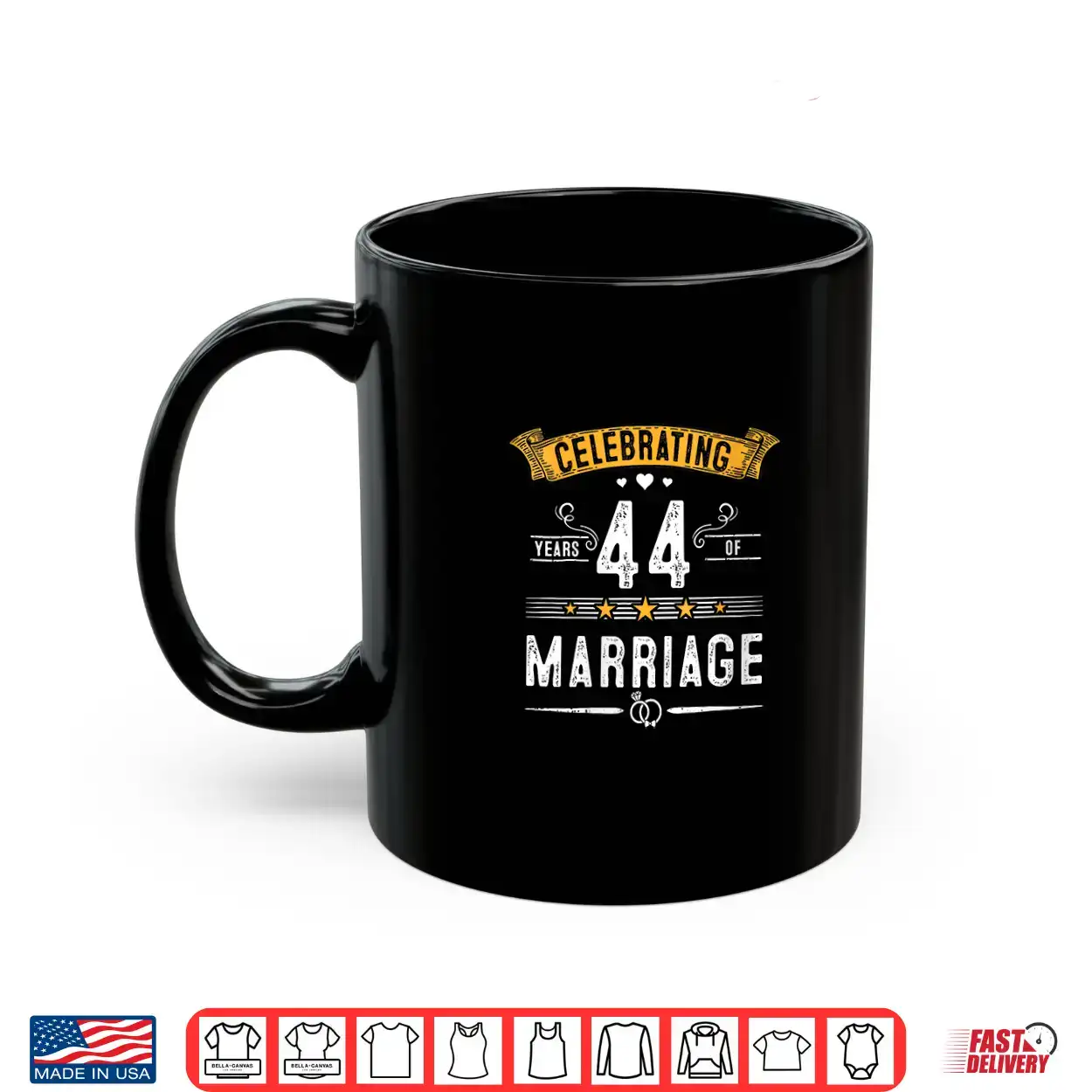 Celebrating 44Th Wedding 44 Years Of Marriage Anniversary Shirt Celebrating 44Th Wedding 44 Years Of Marriage Anniversary Shirt