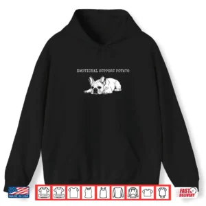 Emotional Support Potato Frenchie French Bulldog Dog Lover Shirt 1 Hoodie Emotional Support Potato Frenchie French Bulldog Dog Lover Shirt