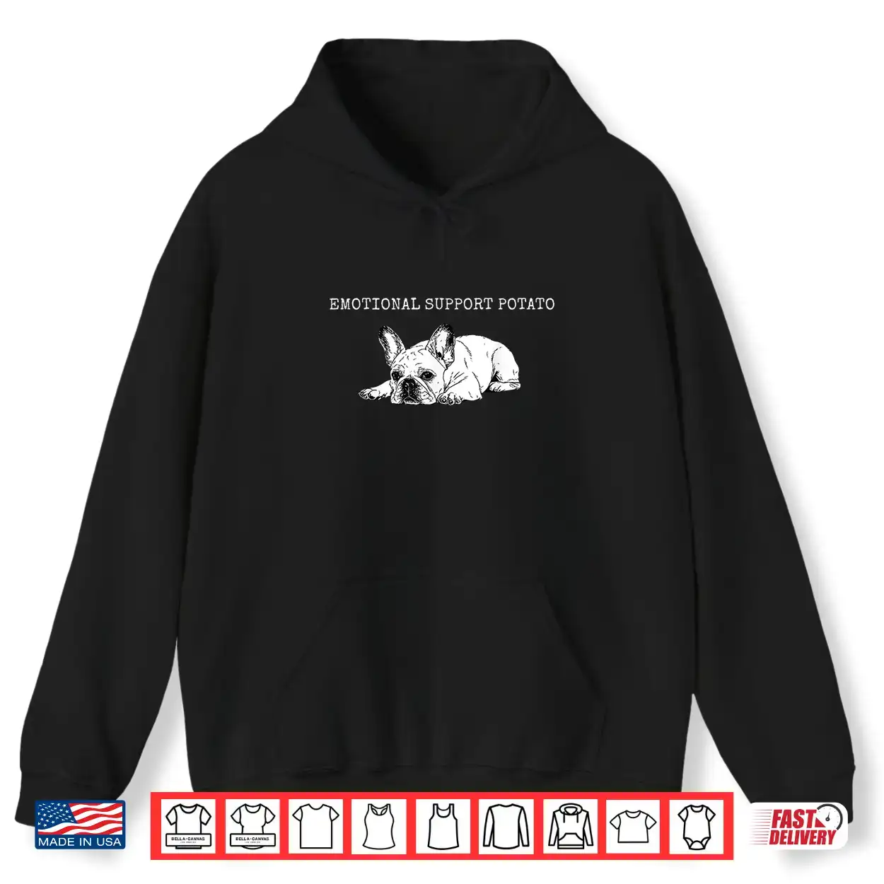 Emotional Support Potato Frenchie French Bulldog Dog Lover Shirt Emotional Support Potato Frenchie French Bulldog Dog Lover Shirt