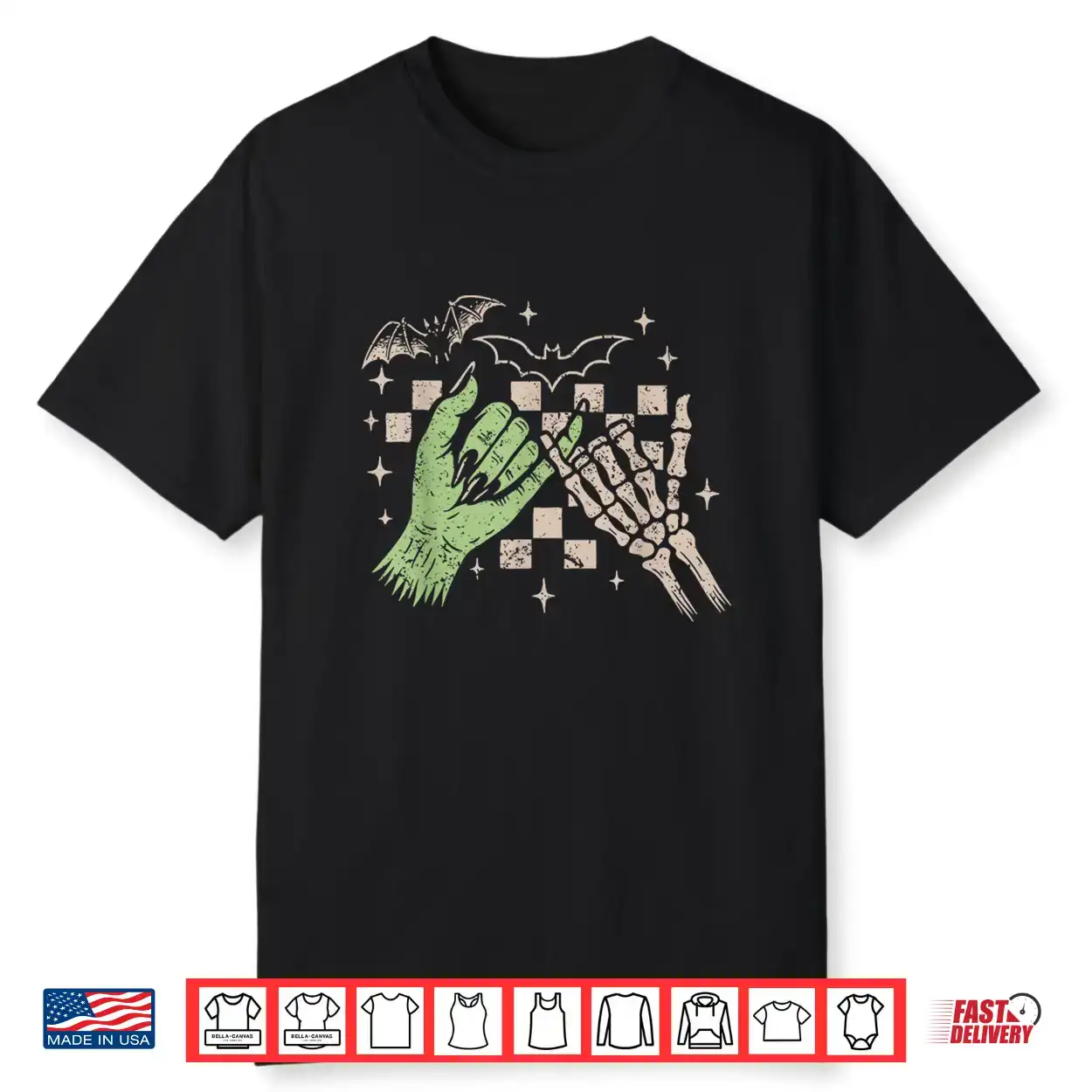Spooky Halloween Pinky Promise Skeleton Zombie Hands Shirt Spooky Halloween Pinky Promise Skeleton Zombie Hands Shirt