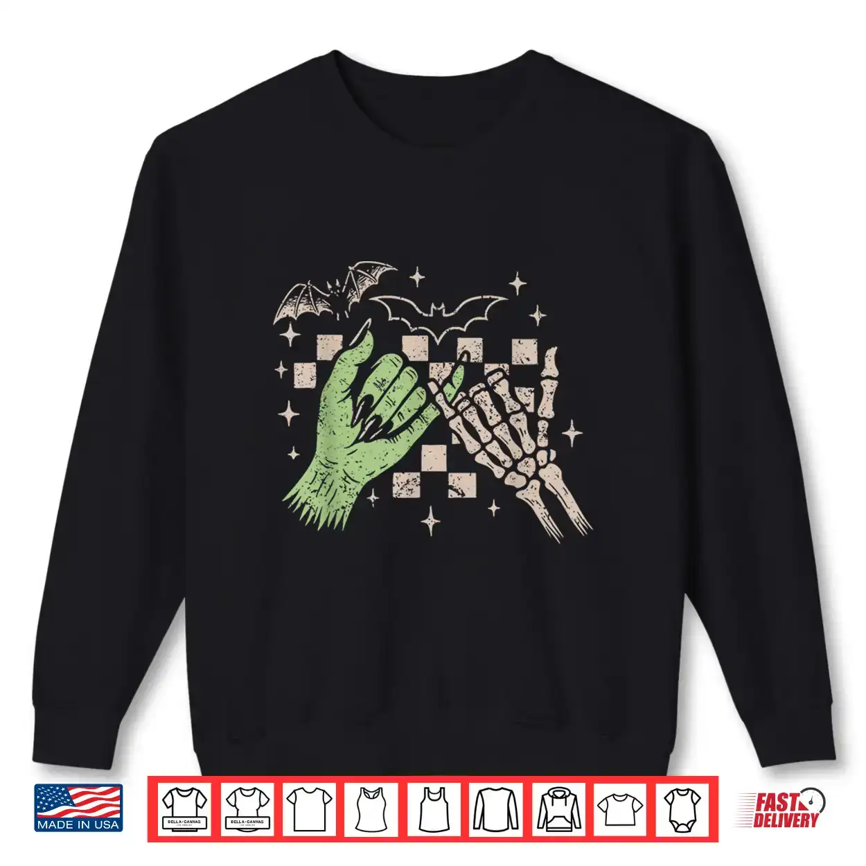 Spooky Halloween Pinky Promise Skeleton Zombie Hands Shirt Spooky Halloween Pinky Promise Skeleton Zombie Hands Shirt