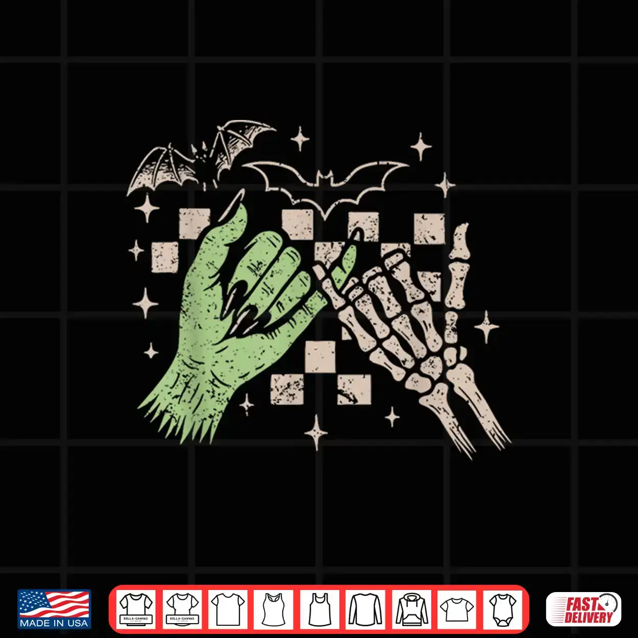 Spooky Halloween Pinky Promise Skeleton Zombie Hands Shirt Spooky Halloween Pinky Promise Skeleton Zombie Hands Shirt