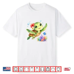 Turtle Colorful Turtle Outfit Turtles Lover Shirt