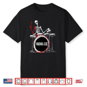 Voodoo Jazz Drummer Skelton Player Shirt