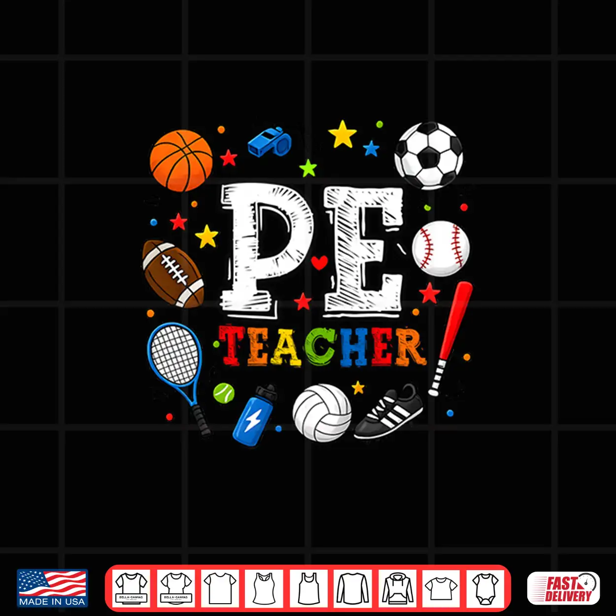 Pe Teacher Funny Physical Education Teacher Uniform School Shirt Pe Teacher Funny Physical Education Teacher Uniform School Shirt