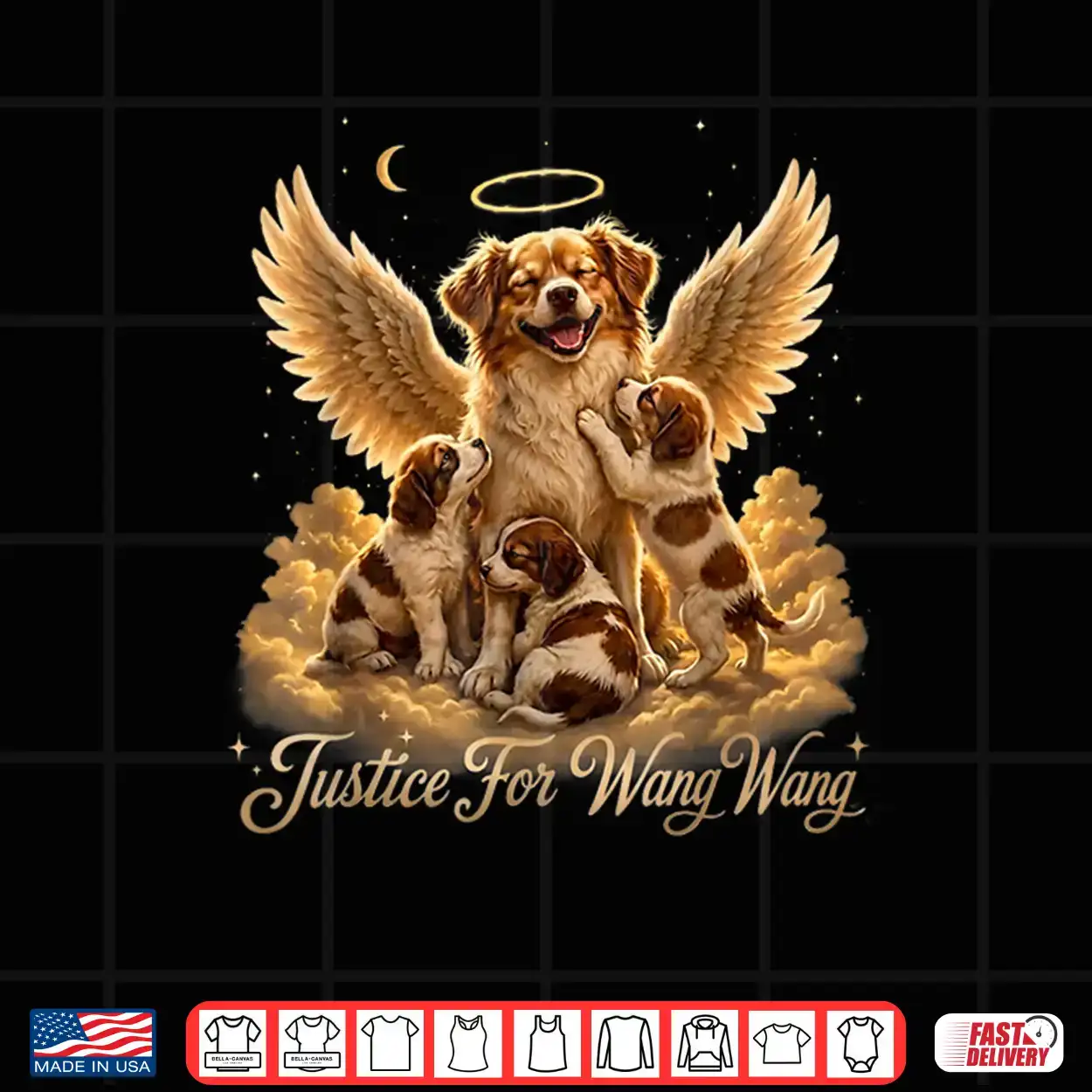Justice For Wang Wang And Puppies Memorial Shirt Justice For Wang Wang And Puppies Memorial Shirt