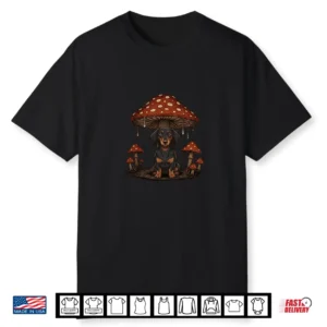 Dachshund Lover Mushroom Cottagecore Halloween Dachshund Shirt