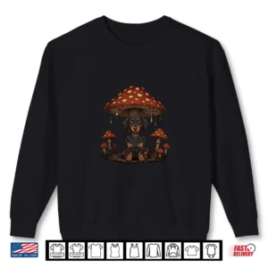 Sweatshirt Dachshund Lover Mushroom Cottagecore Halloween Dachshund Shirt