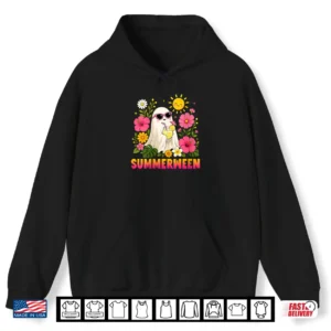 Funny Summerween Cute Spooky Ghost Halloween Beach Summer Shirt 1 Hoodie Funny Summerween Cute Spooky Ghost Halloween Beach Summer Shirt
