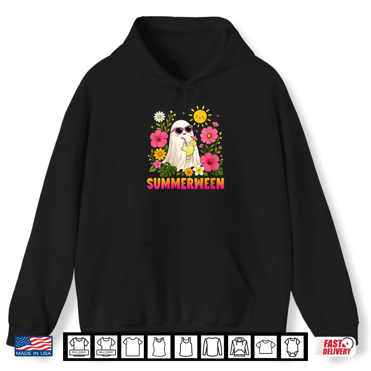 Funny Summerween Cute Spooky Ghost Halloween Beach Summer Shirt Funny Summerween Cute Spooky Ghost Halloween Beach Summer Shirt