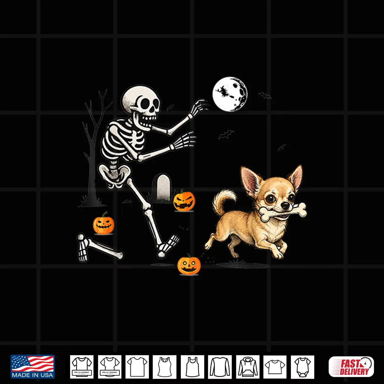 Funny Chihuahua Steals Skeleton Bone Halloween Dog Lover Shirt Funny Chihuahua Steals Skeleton Bone Halloween Dog Lover Shirt