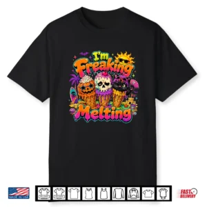 I’m Freaking Melting Spooky Summer Tropical Halloween Zombie Shirt