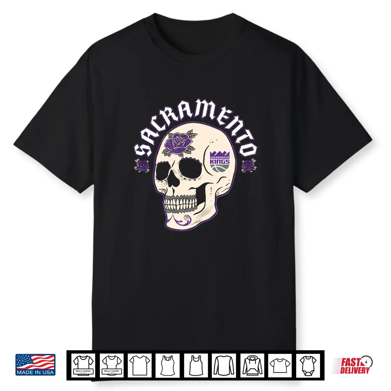Nba Sacramento Kings Halloween Skull Shirt Nba Sacramento Kings Halloween Skull Shirt