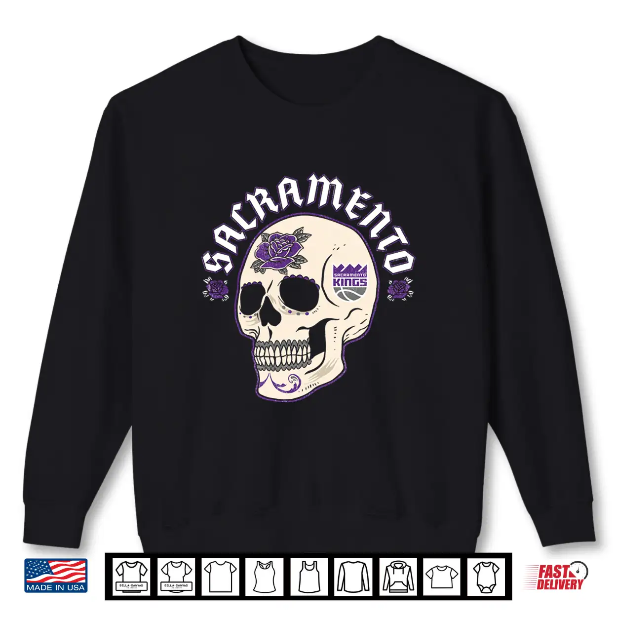 Nba Sacramento Kings Halloween Skull Shirt Nba Sacramento Kings Halloween Skull Shirt