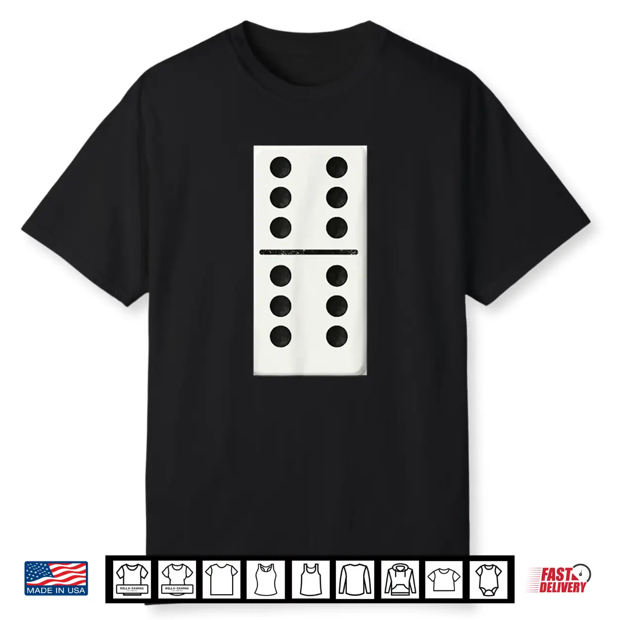 Six Six Dominoes Halloween Costume Domino Game Shirt Six Six Dominoes Halloween Costume Domino Game Shirt