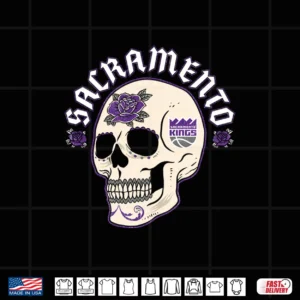 Nba Sacramento Kings Halloween Skull Shirt 4 Design NBA Sacramento Kings Halloween Skull Shirt