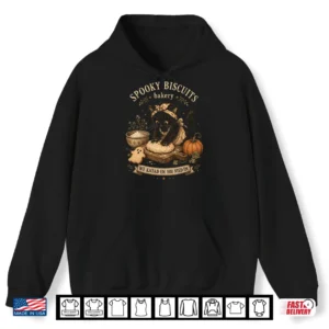Spooky Biscuits Bakery Funny Black Cat Baking Halloween Tee Shirt 1 Hoodie Spooky Biscuits Bakery Funny Black Cat Baking Halloween Tee Shirt