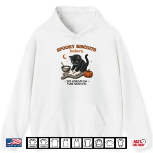 Spooky Biscuits Bakery Funny Black Cat Halloween Pumpkin Shirt 1 Hoodie Spooky Biscuits Bakery Funny Black Cat Halloween Pumpkin Shirt