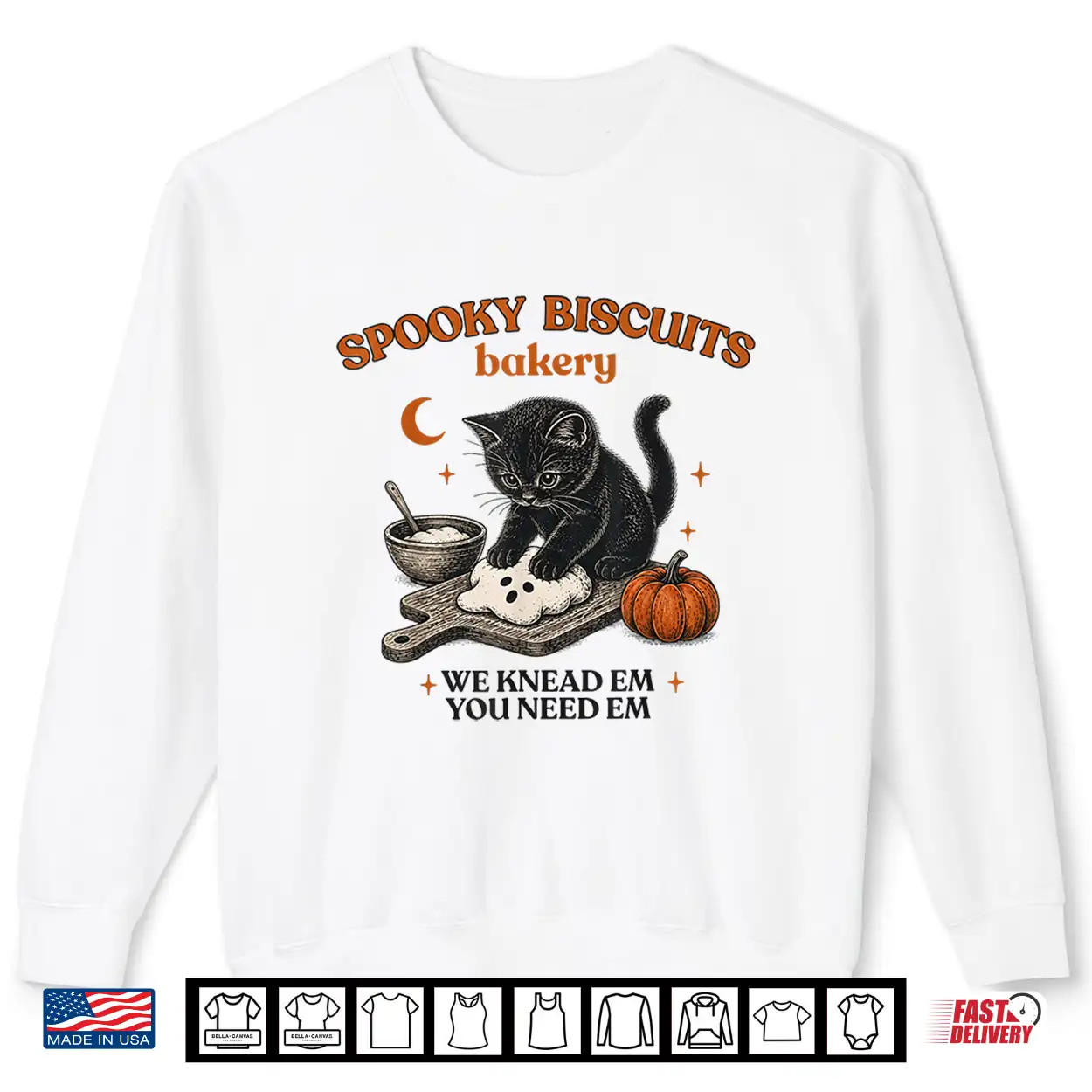 Spooky Biscuits Bakery Funny Black Cat Halloween Pumpkin Shirt Spooky Biscuits Bakery Funny Black Cat Halloween Pumpkin Shirt