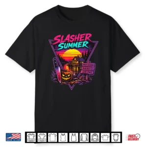 Vintage Spooky Camp Summerween Halloween 80S Slasher Summer Shirt