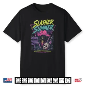 Vintage Summerween Slasher Summer 80S Cute Halloween Classic Shirt