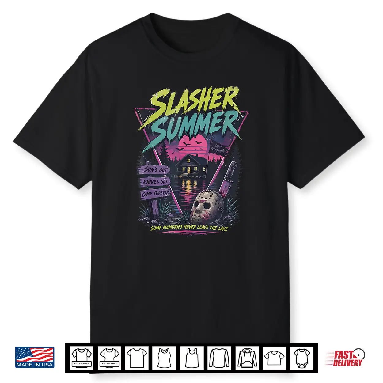 Vintage Summerween Slasher Summer 80S Cute Halloween Classic Shirt Vintage Summerween Slasher Summer 80S Cute Halloween Classic Shirt