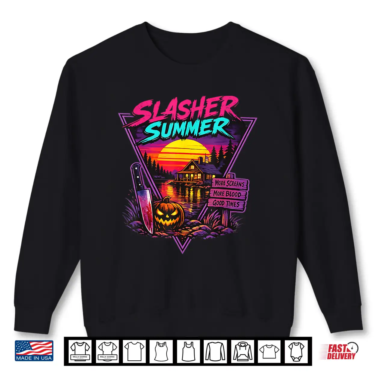Vintage Spooky Camp Summerween Halloween 80S Slasher Summer Shirt Vintage Spooky Camp Summerween Halloween 80S Slasher Summer Shirt