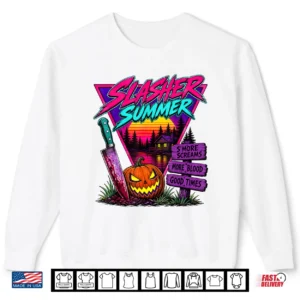 Vintage Summerween Slasher Summer Spooky Camp Halloween Cute Shirt 2 Sweatshirt Vintage Summerween Slasher Summer Spooky Camp Halloween Cute Shirt