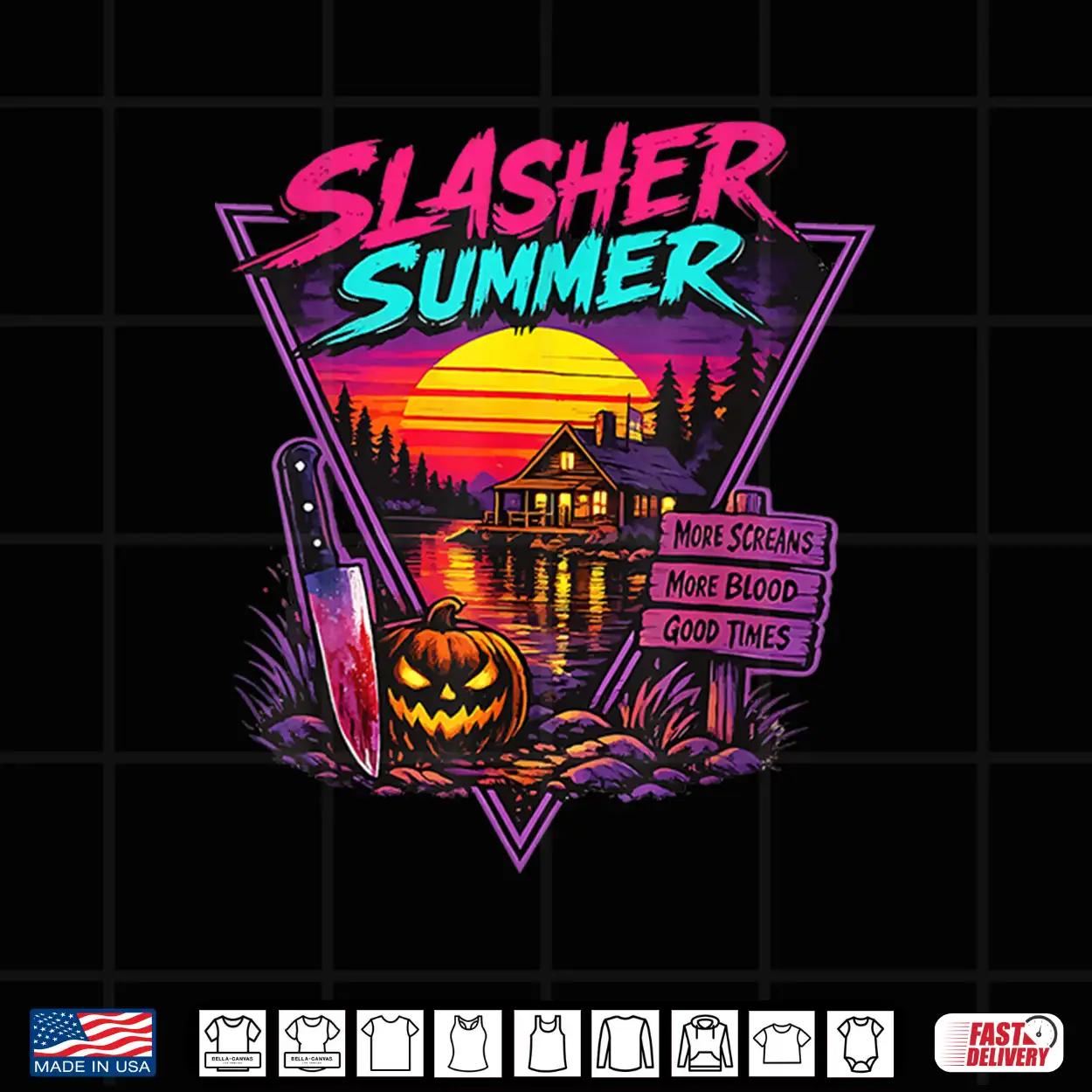 Vintage Spooky Camp Summerween Halloween 80S Slasher Summer Shirt Vintage Spooky Camp Summerween Halloween 80S Slasher Summer Shirt