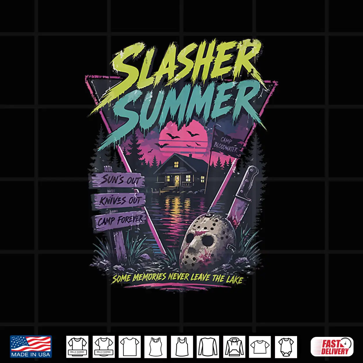 Vintage Summerween Slasher Summer 80S Cute Halloween Classic Shirt Vintage Summerween Slasher Summer 80S Cute Halloween Classic Shirt