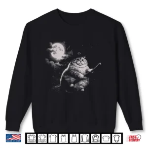 Chonk Witch Cat Meme Wizard Kitten Moon Shirt 2 Sweatshirt Chonk Witch Cat Meme Wizard Kitten Moon Shirt