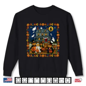 Sweatshirt Cute Funny Mummy Ghosts Trick or Treat Bears Haunted House Shirt