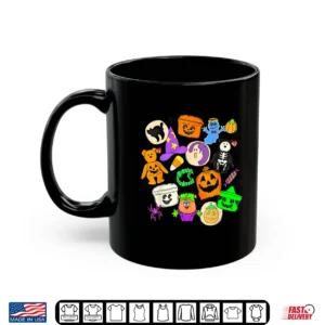 Mug Cute Funny Boo Ghost Vintage 90s Halloween Collage Doodles Shirt