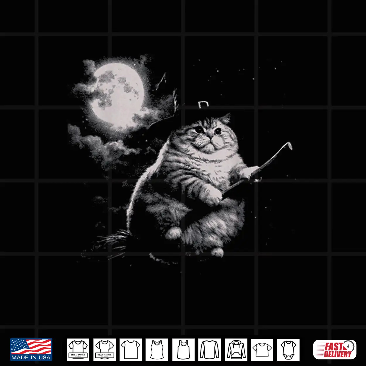 Chonk Witch Cat Meme Wizard Kitten Moon Shirt Chonk Witch Cat Meme Wizard Kitten Moon Shirt