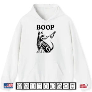 Hoodie Funny Skeleton Dog Halloween Costume Cute Puppy Lovers Shirt