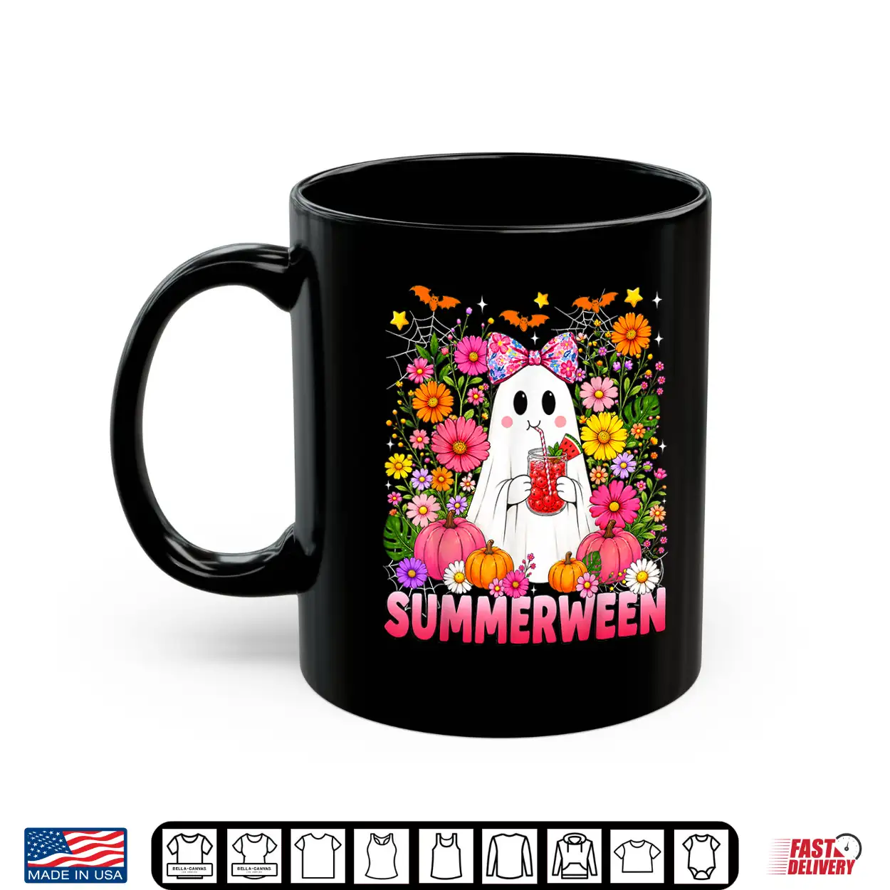 Funny Summerween Ghost Coquette Halloween Summer Floral Kids Shirt Funny Summerween Ghost Coquette Halloween Summer Floral Kids Shirt