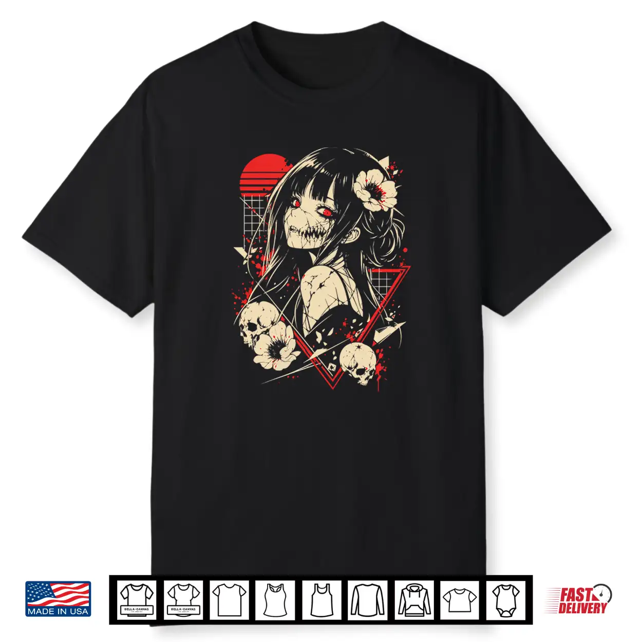 Mens Anime Convention Outfit Dark Anime Girl Creepy Cosplay Performance Shirt Mens Anime Convention Outfit Dark Anime Girl Creepy Cosplay Performance Shirt